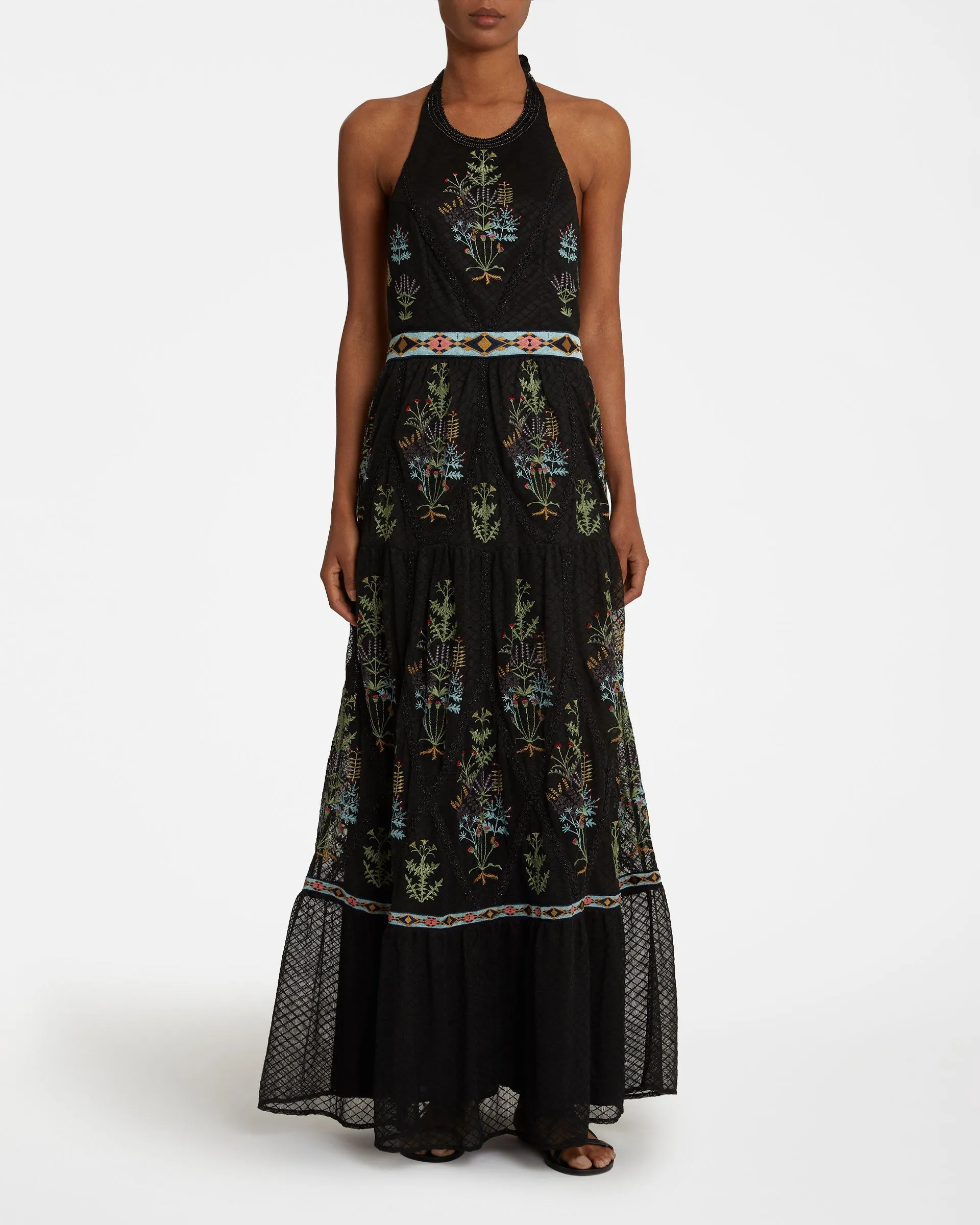 Clelia Dress with Agra Embroidery