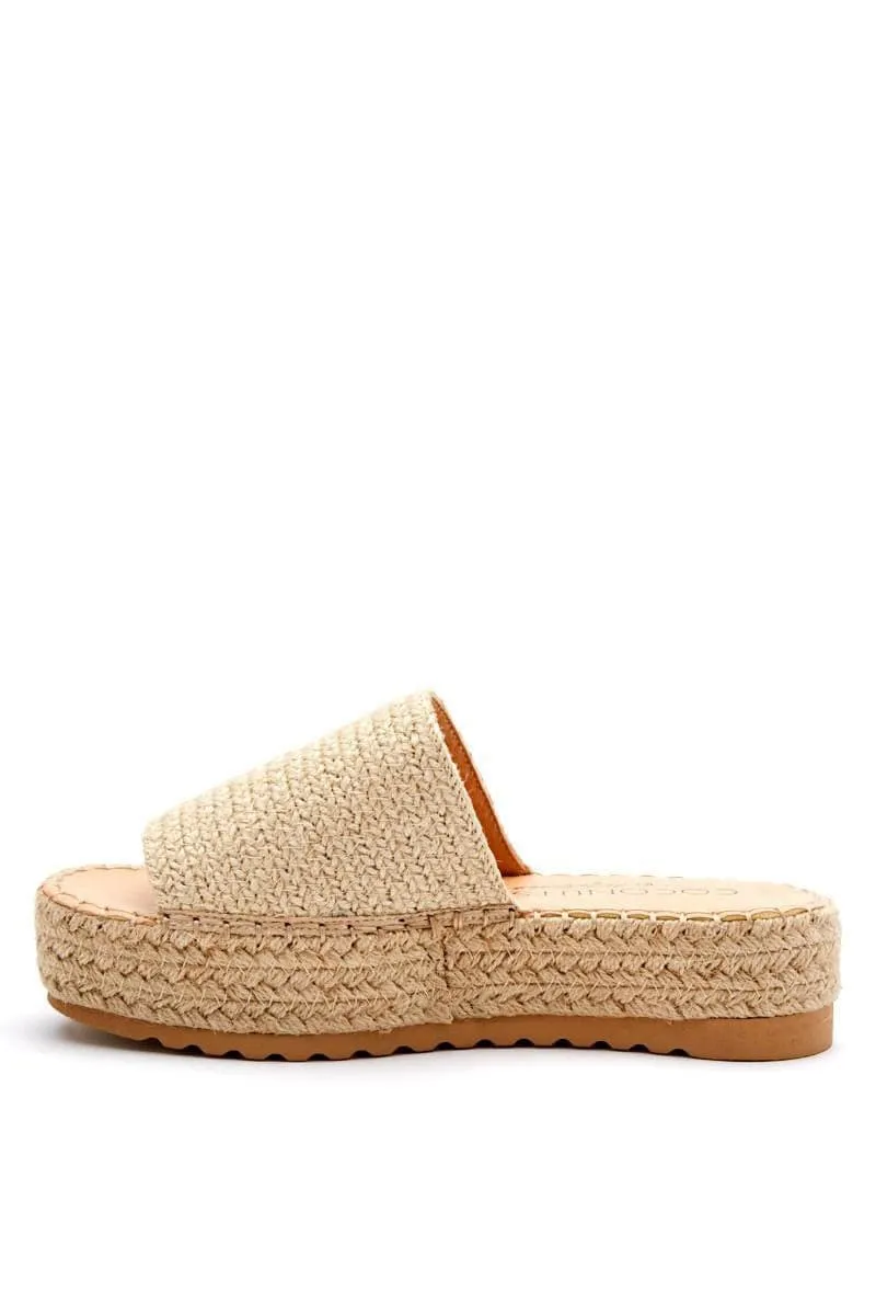 Coconuts by Matisse Del Mar Natural Platform Slide