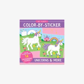 COLOR BY STICKER BOOK // UNICORNS & MORE