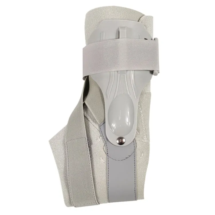 Compression Fixed Plastic Sheet Support Strap Ankle Protector, Size: L (Gray)