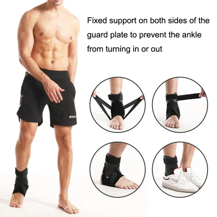 Compression Fixed Plastic Sheet Support Strap Ankle Protector, Size: L (Gray)