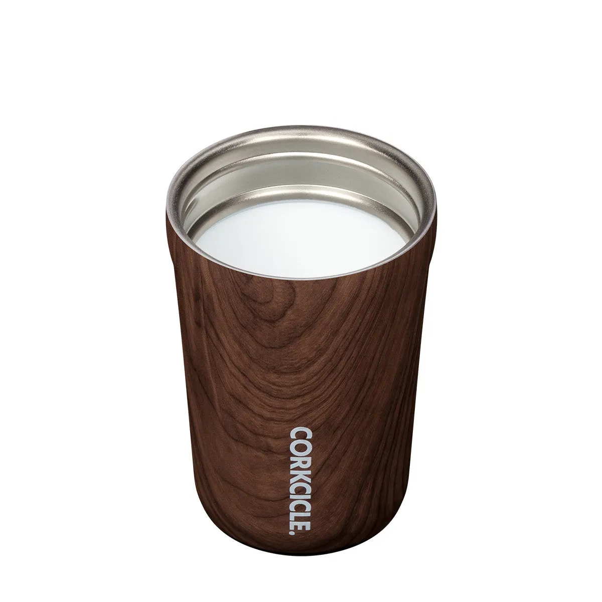 Corkcicle Commuter Cup 260ml - Walnut Wood Insulated Stainless Steel Cup