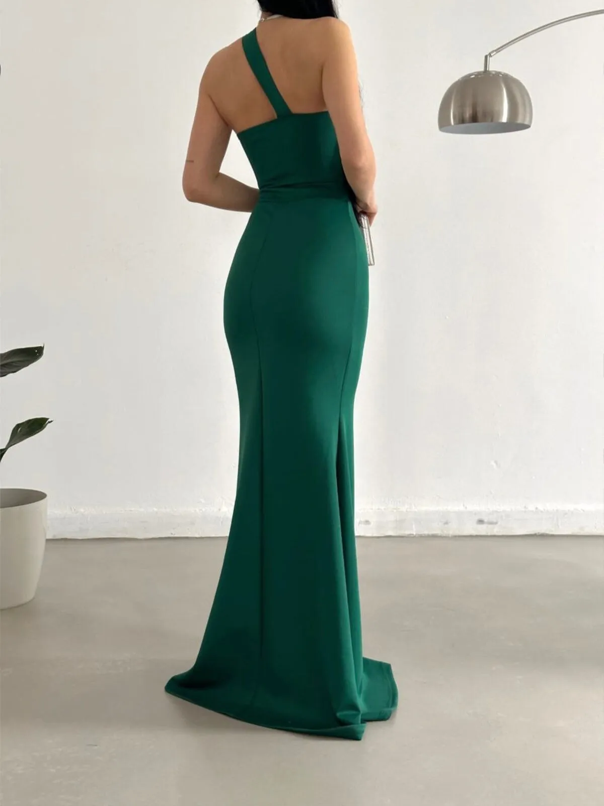 Cut Out Sweetheart Neckline Maxi Dress - Green