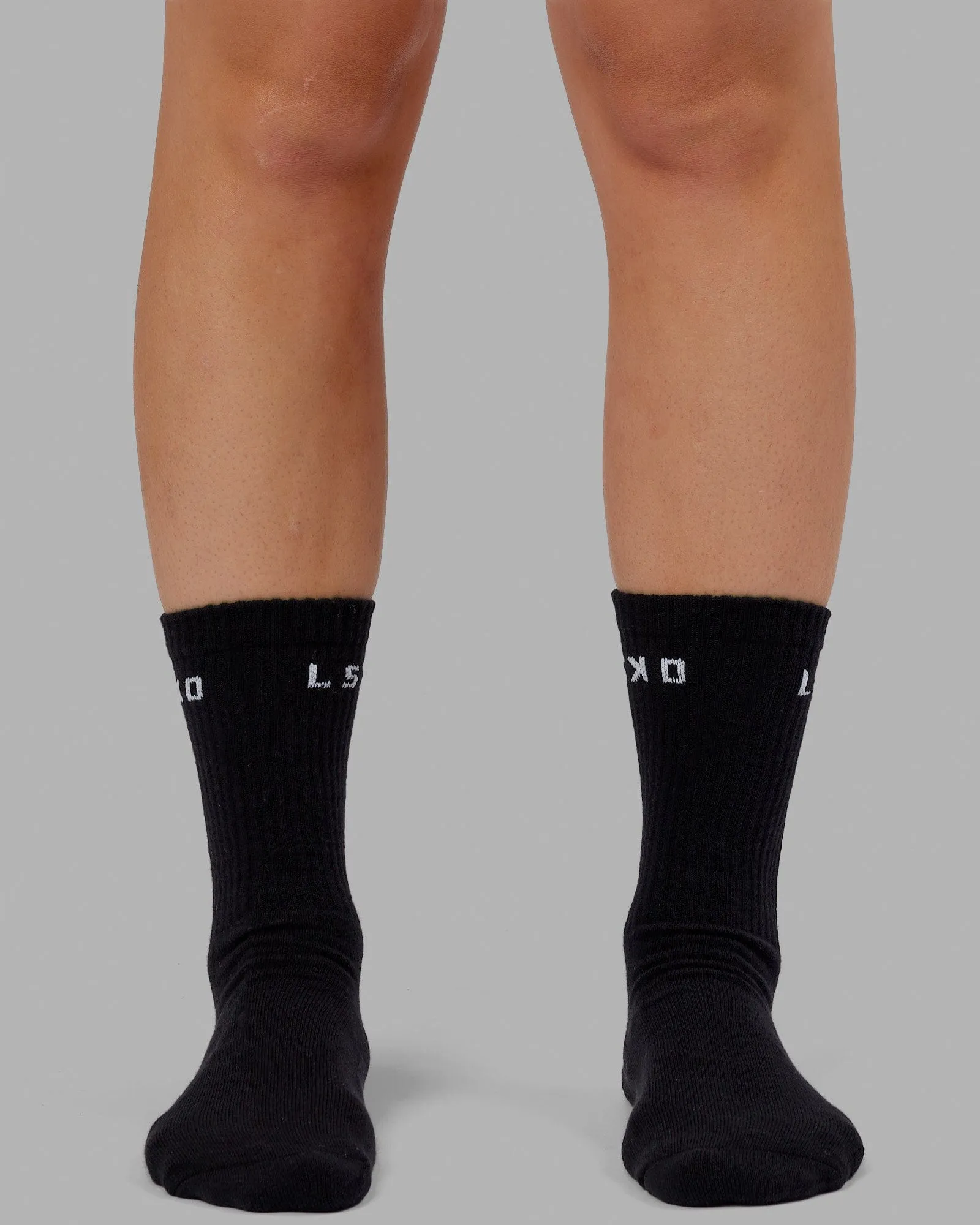 Daily 3 Pack Crew Socks - Black