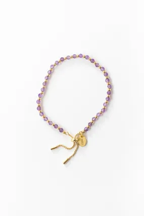 Delicate Layering Bracelet - Purple