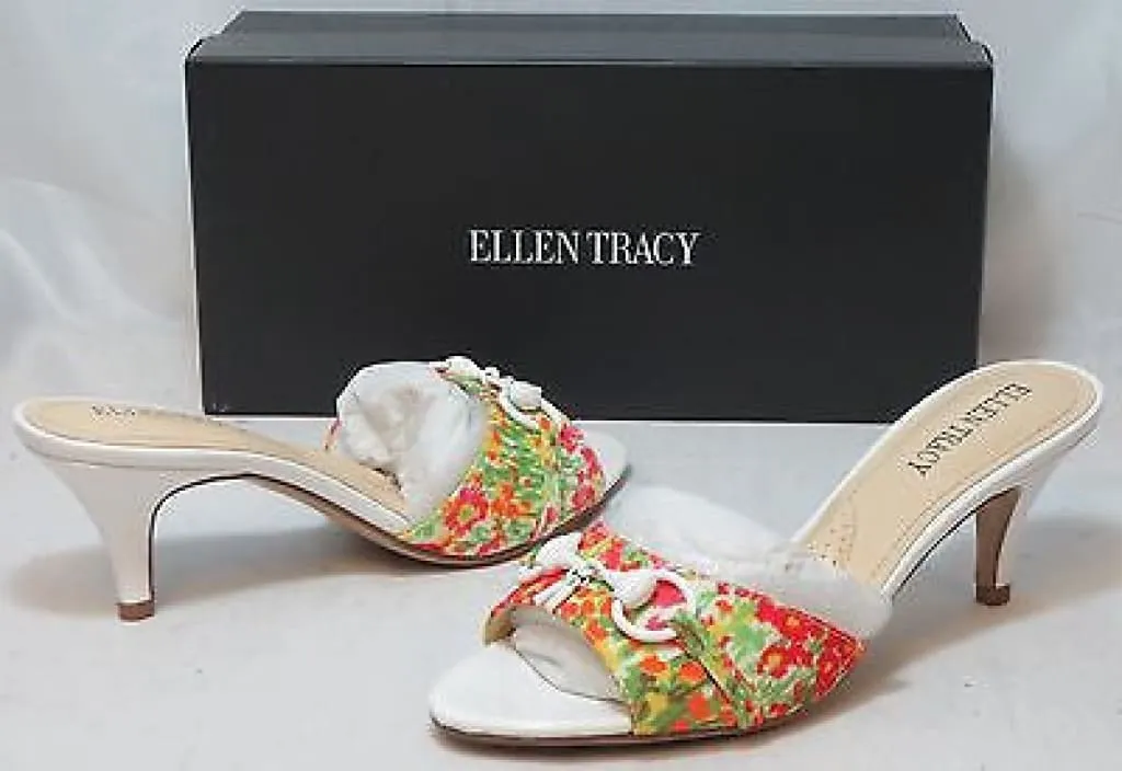 ELLEN TRACY Women's Augusta 2 Floral Slide