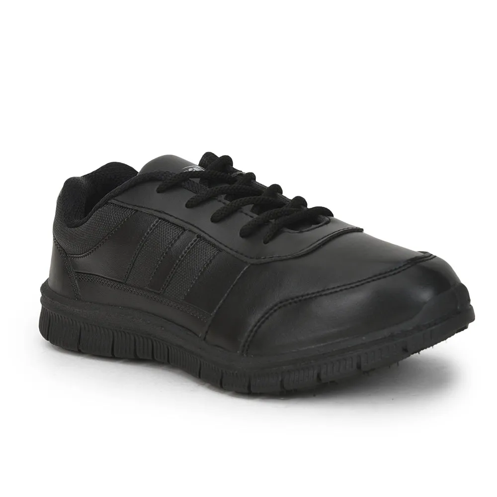 Force 10 By Liberty Kids GOLA-SCHL Black School Lacing Shoes