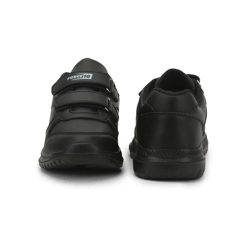 Force 10 School Non Lacing Shoes For Kids (Black) SKOLPRO-V By Liberty