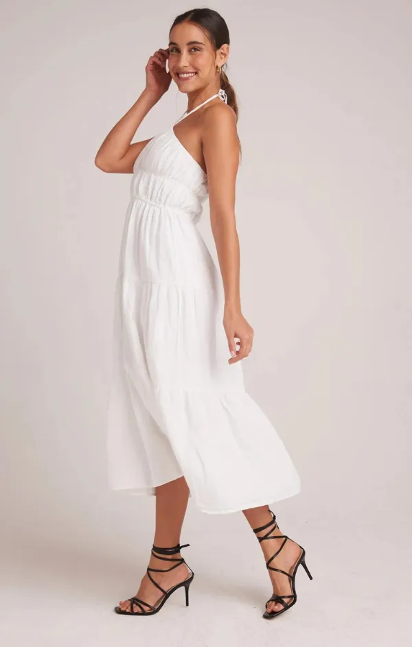 Gathered Halter Maxi Dress