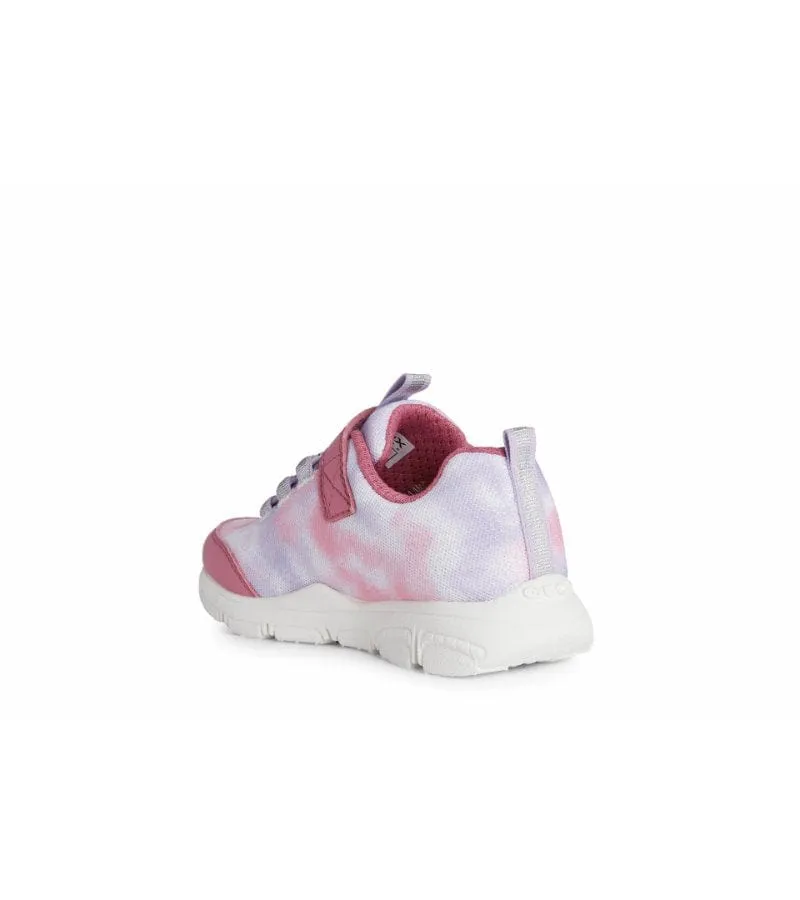 Geox Girls Pink Marble Effect New Torque Runner J258HA