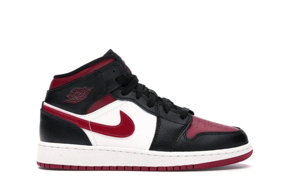 (GS) Air Jordan 1 Mid 'Bred Toe' (2020) 554725-066