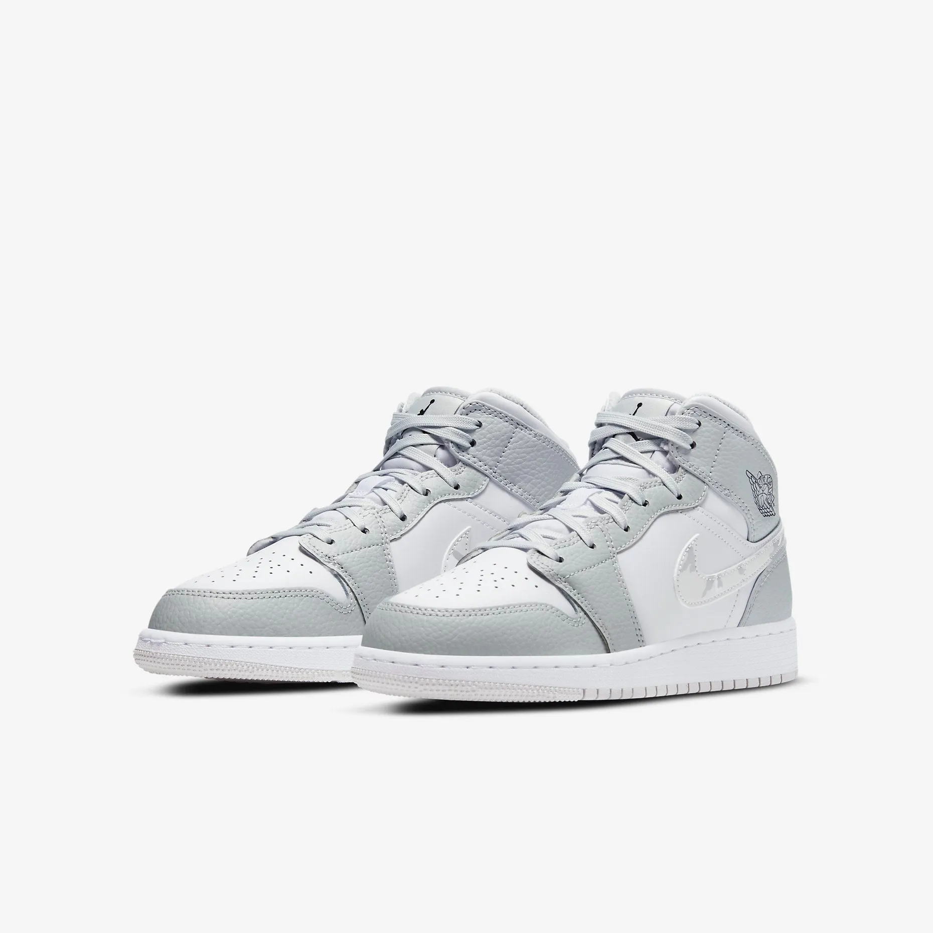 (GS) Air Jordan 1 Mid SE 'Grey Camo' (2020) DD3235-100