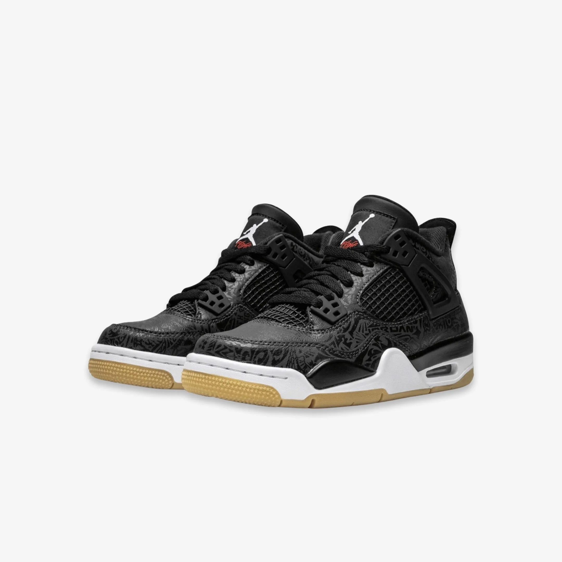 (GS) Air Jordan 4 Retro SE 'Laser Black / Gum' (2019) CI2970-001