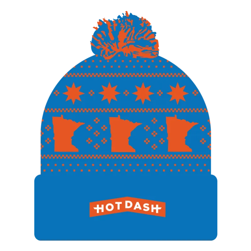 Hot Dash Pom Beanie