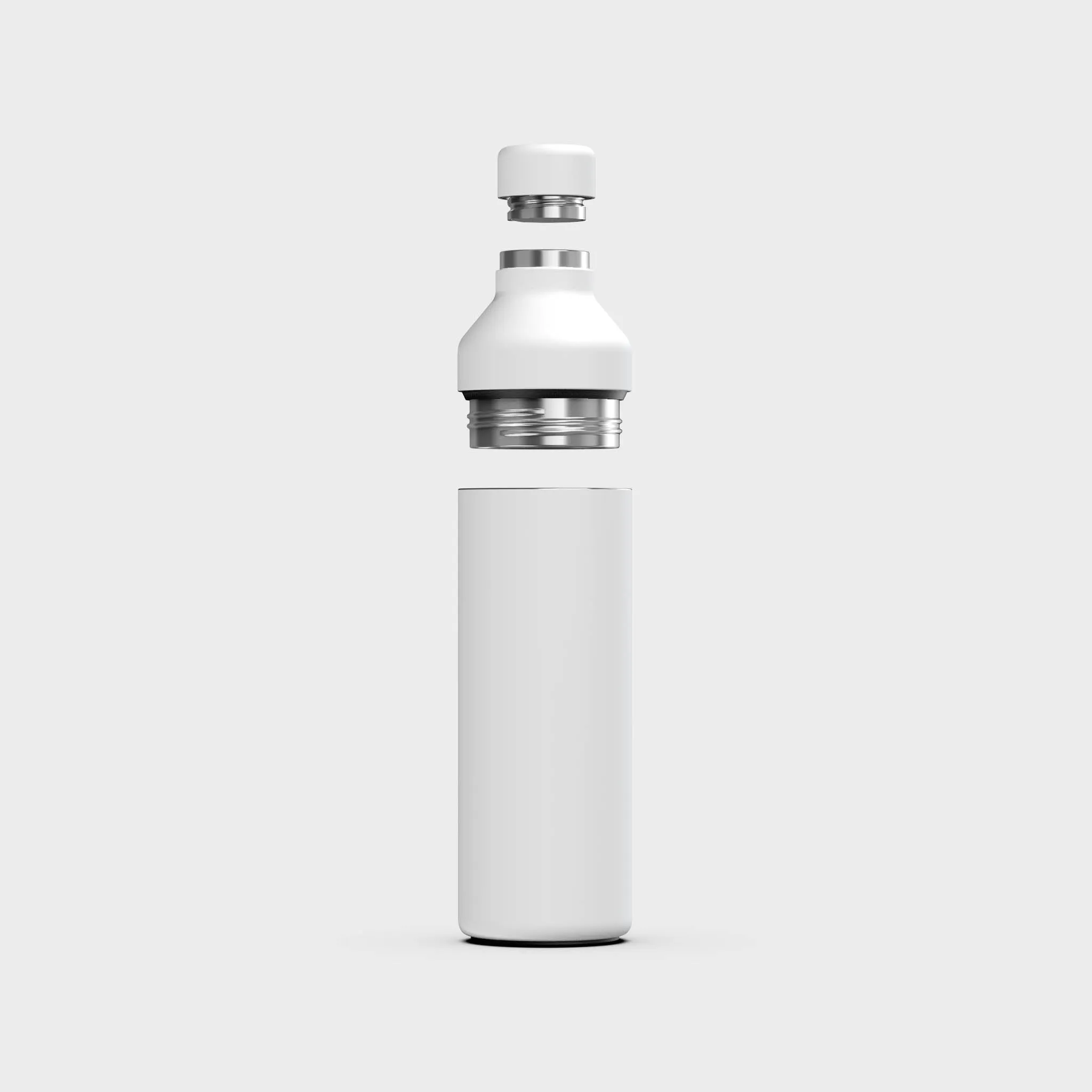 Hybrid Thermal Bottle - Recycled Stainless Steel, White