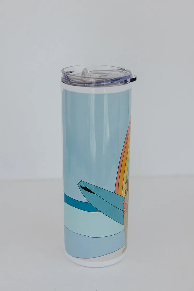 Insulated Tumbler - Rainbow Surfer