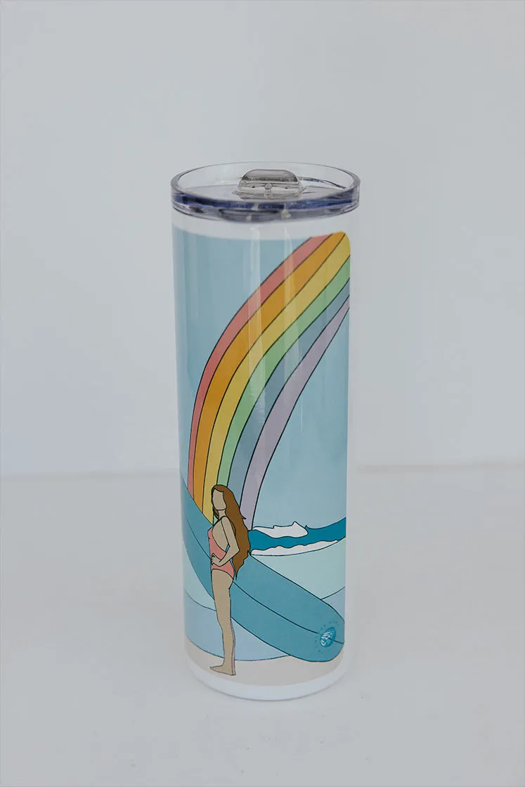 Insulated Tumbler - Rainbow Surfer