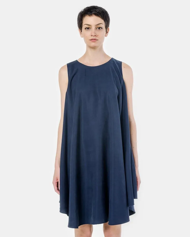 Jade Tent Sleeveless Dress in Space Blue