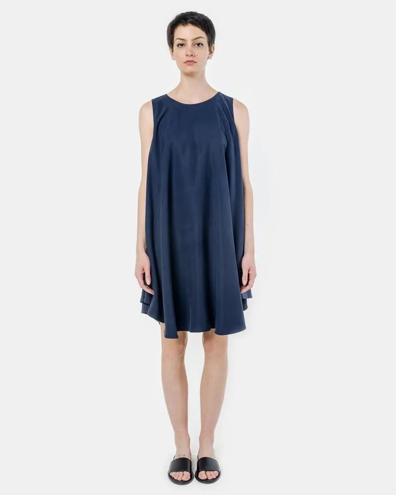 Jade Tent Sleeveless Dress in Space Blue