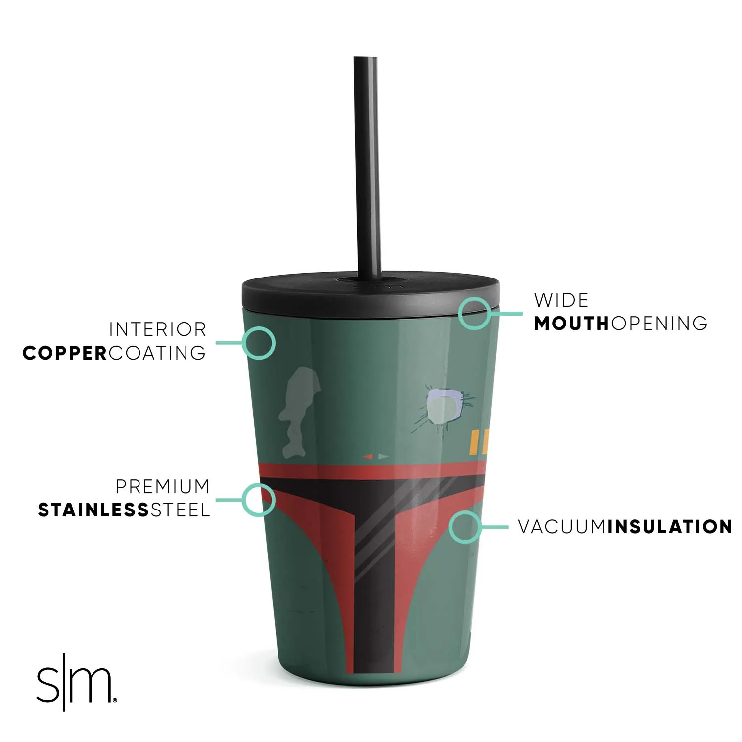 Kids Classic Tumbler with Lid and Silicone Straw