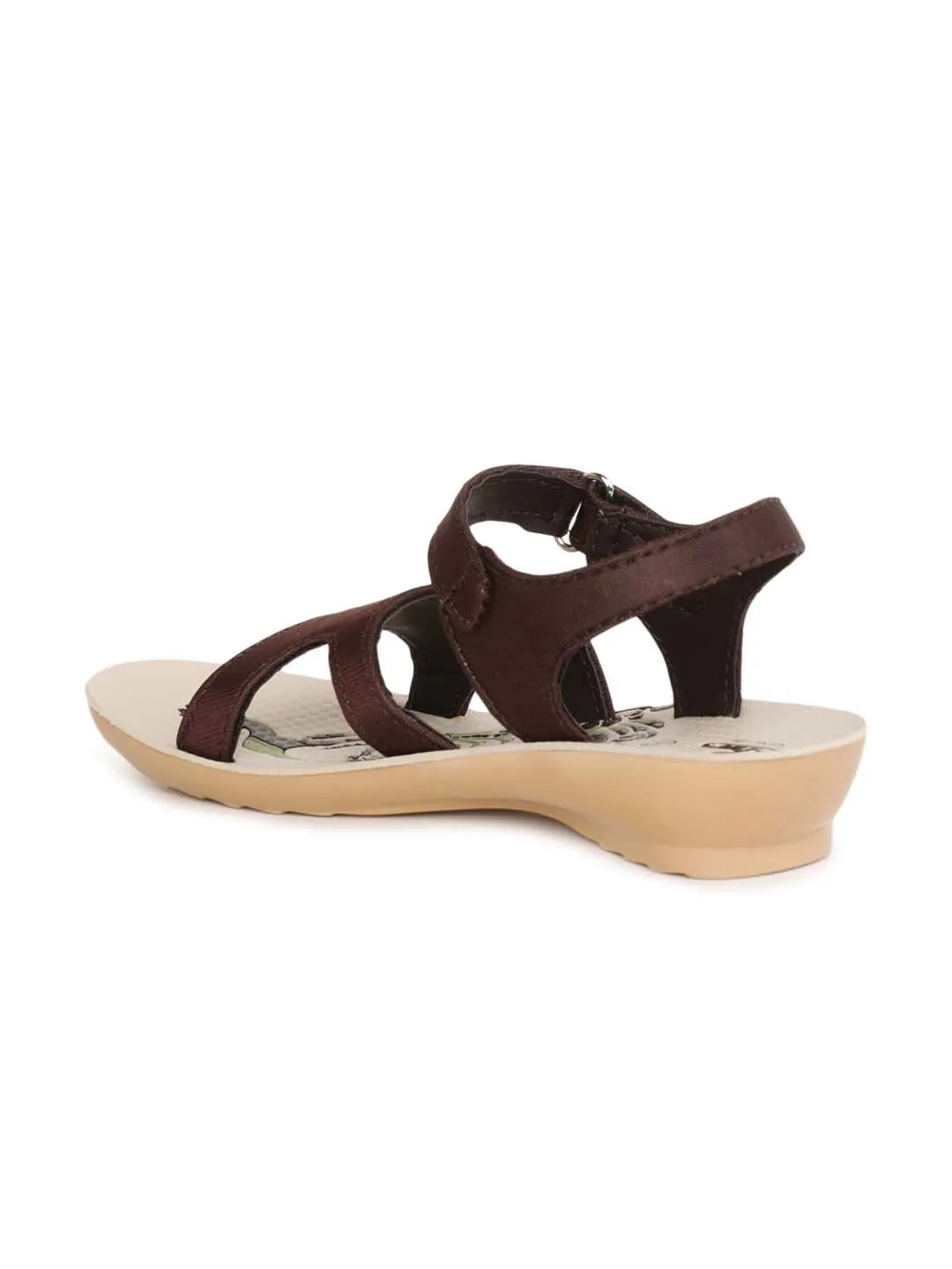 Kids P-Toes Brown Sandal