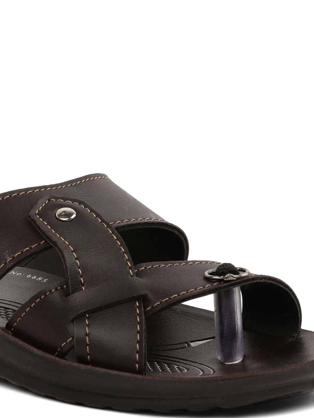 Kids P-Toes Brown Sandal