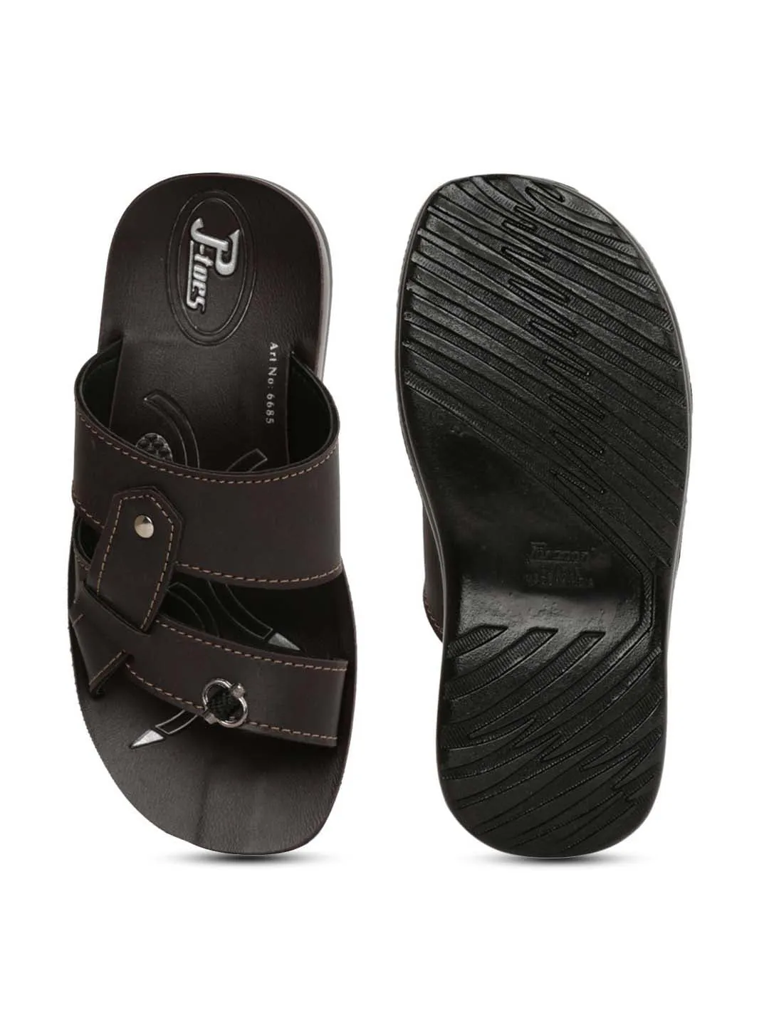 Kids P-Toes Brown Sandal