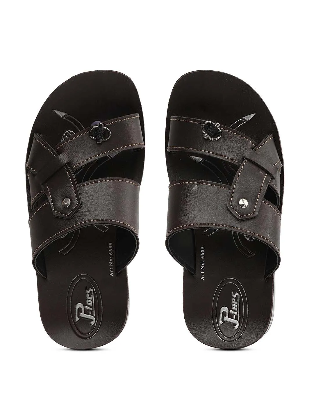 Kids P-Toes Brown Sandal