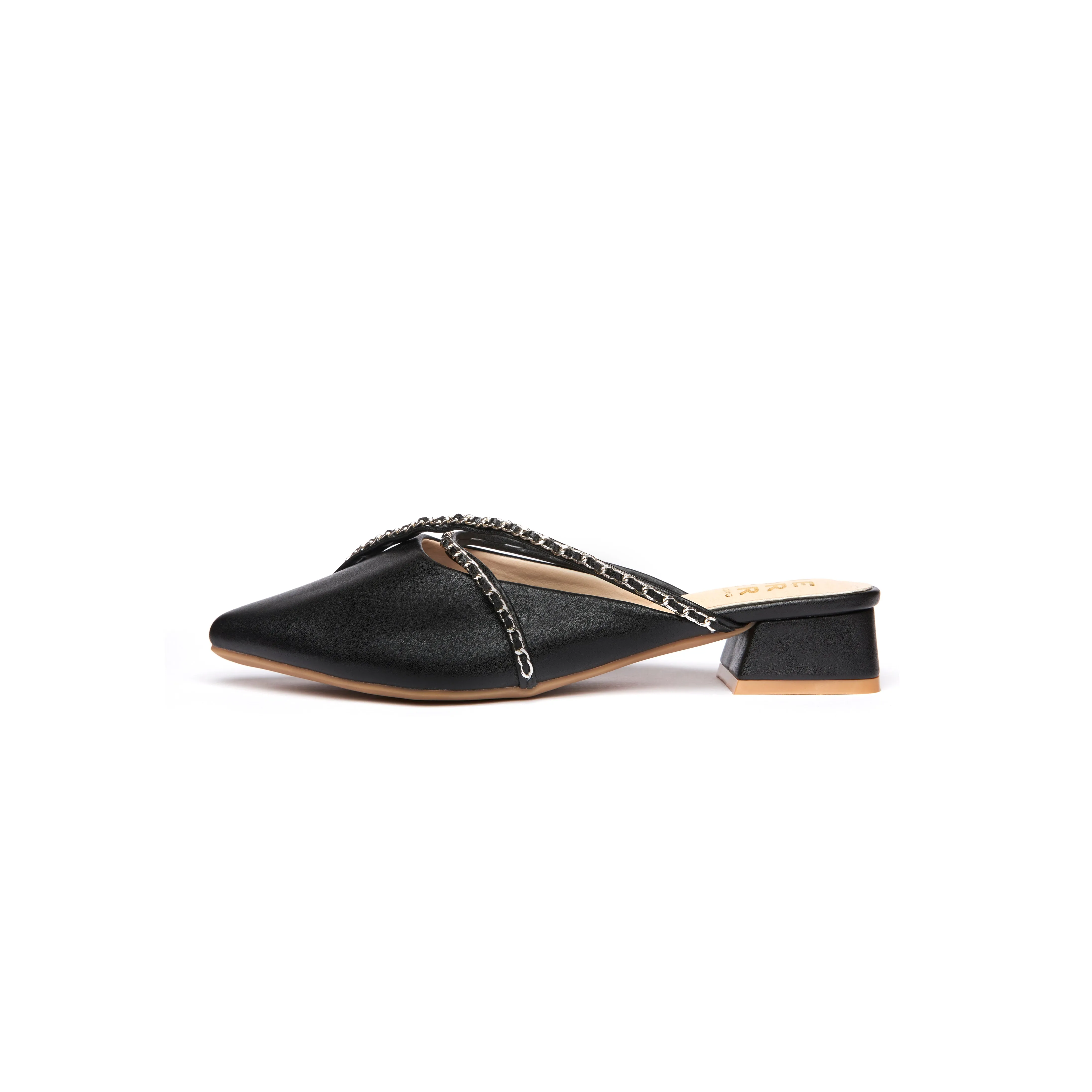 Kross Leather Slippers - Black ( BLK )