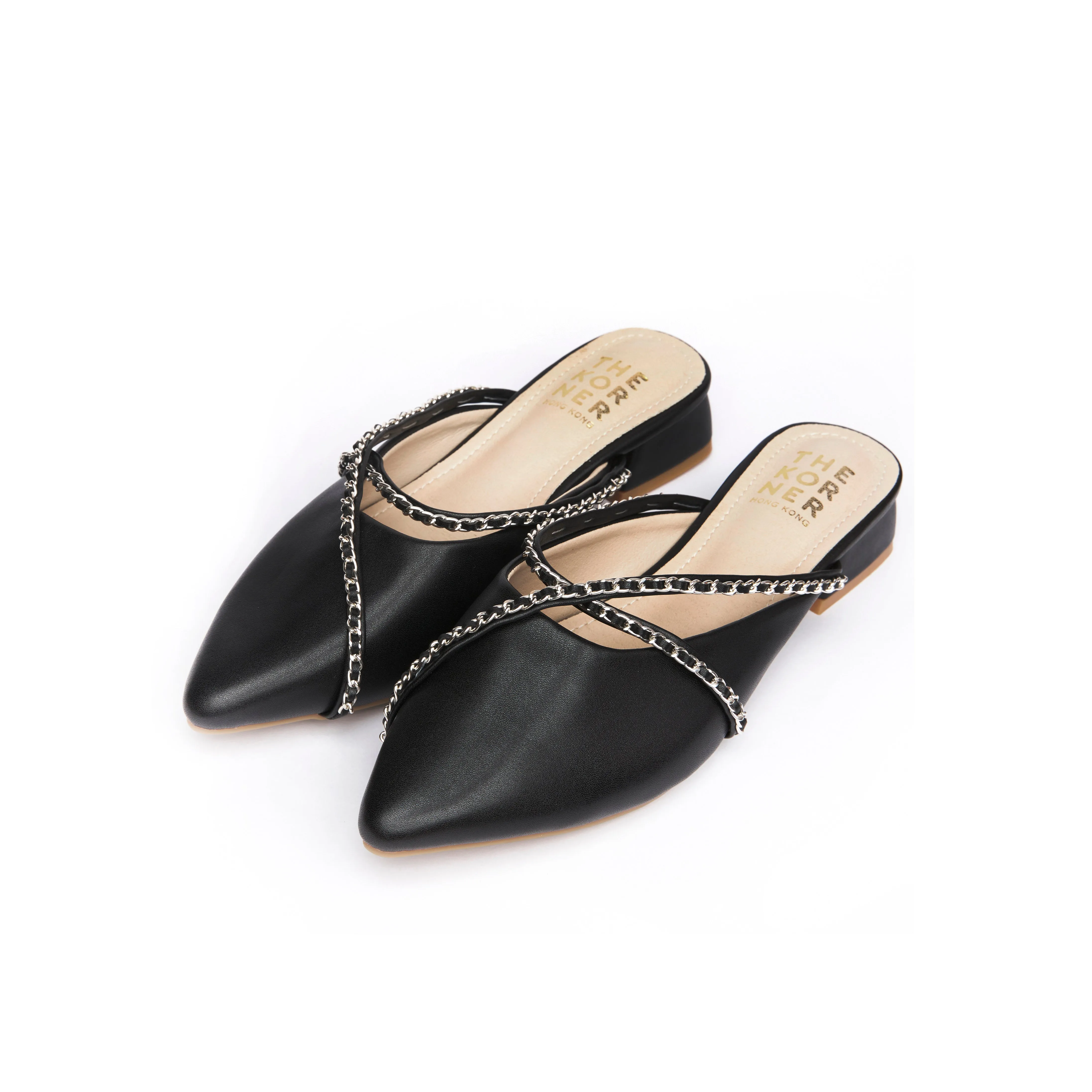 Kross Leather Slippers - Black ( BLK )