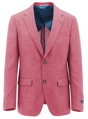 Lazio Pink Linen Blend Sports Jacket