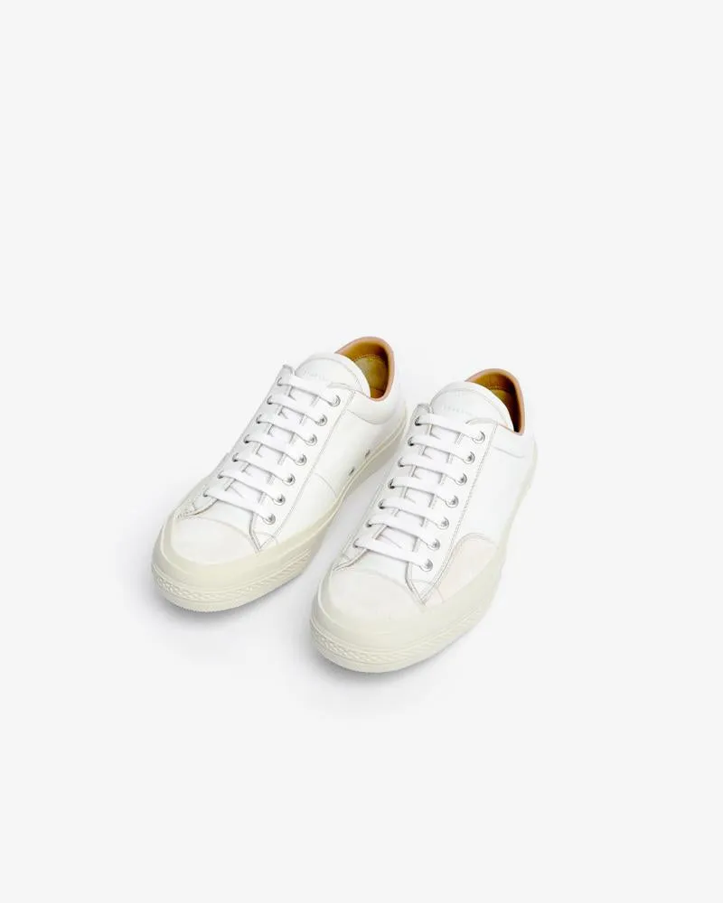 Leather Sneaker in White