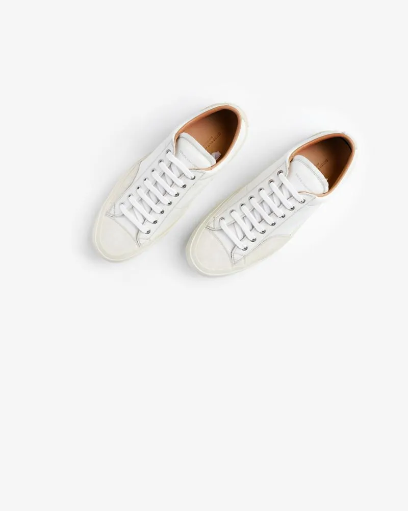 Leather Sneaker in White