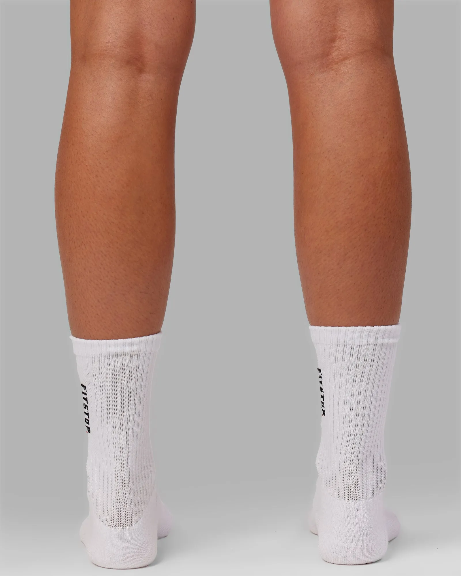 LSKD x Fitstop 3 Pack Crew Socks - White