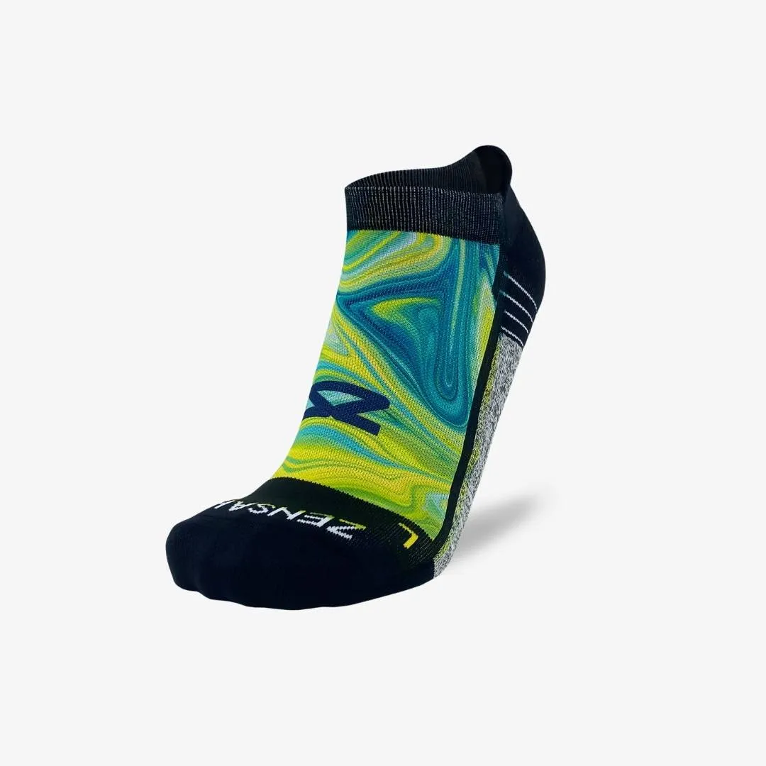 Marbleized Running Socks (No Show)