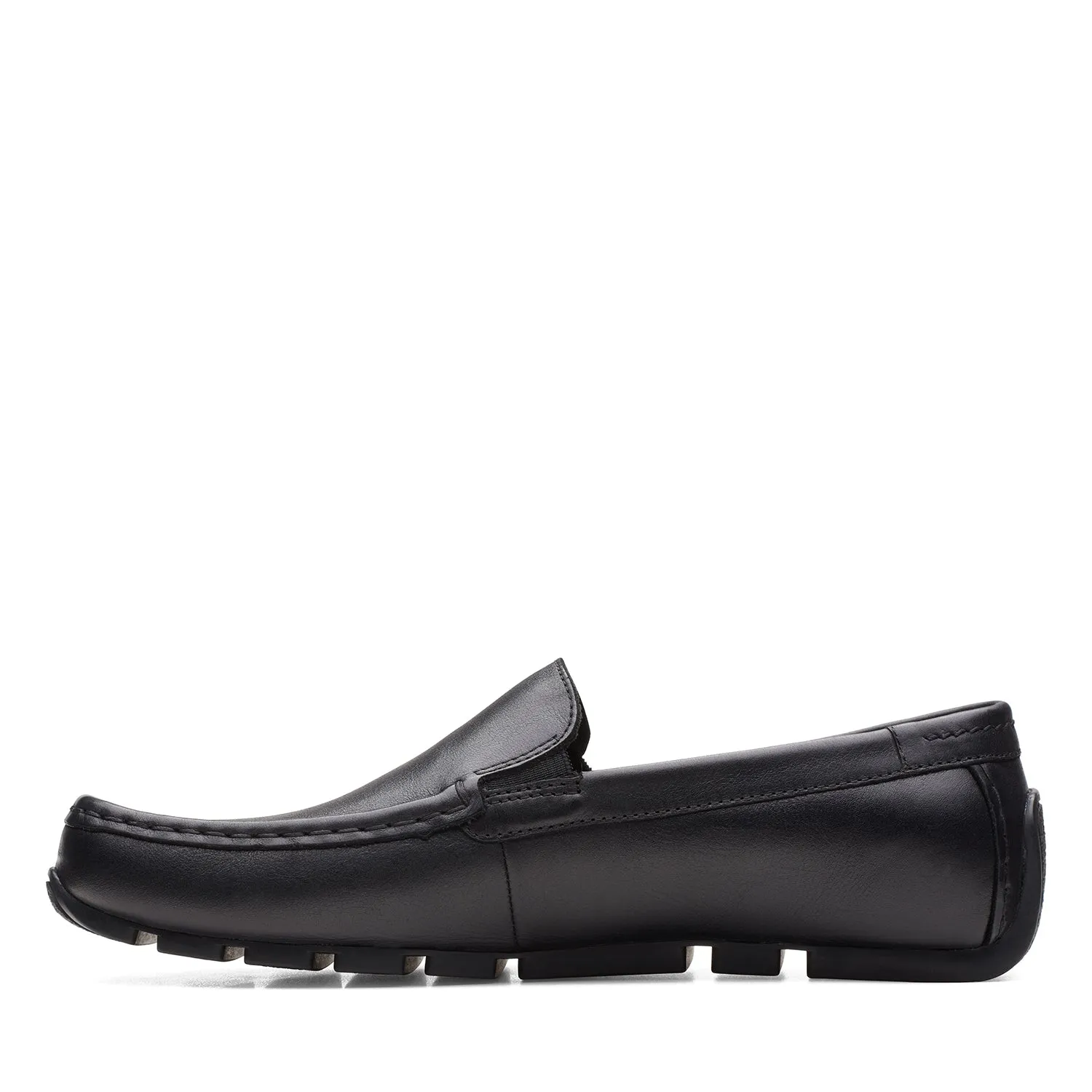 Mens - Oswick Plain Black Leather