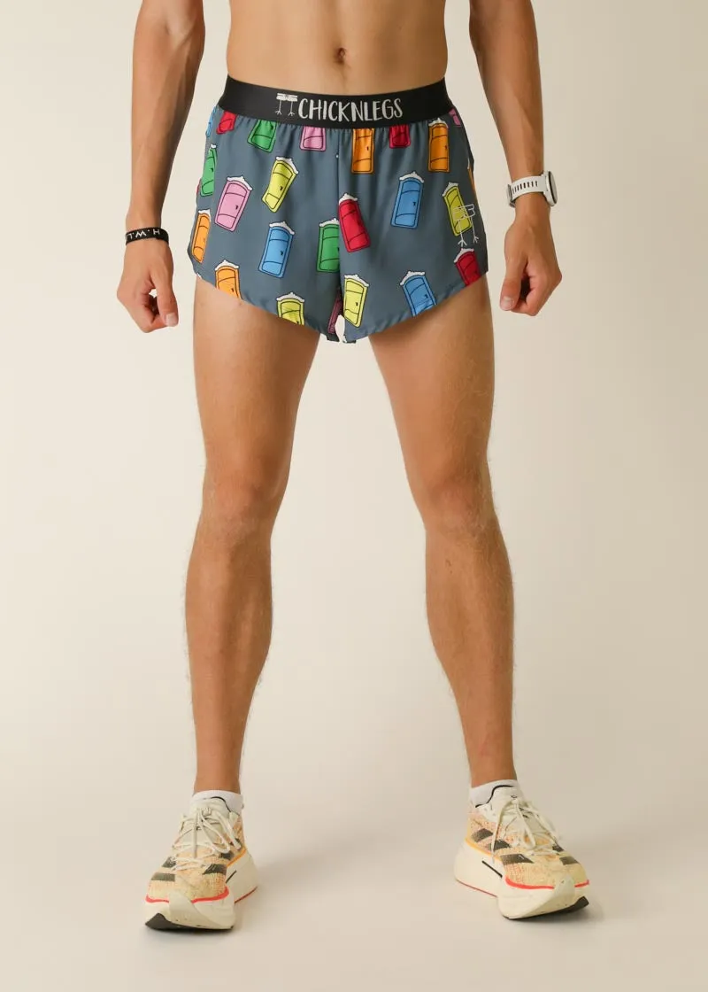 Men's Porta Potty 2" Split Shorts