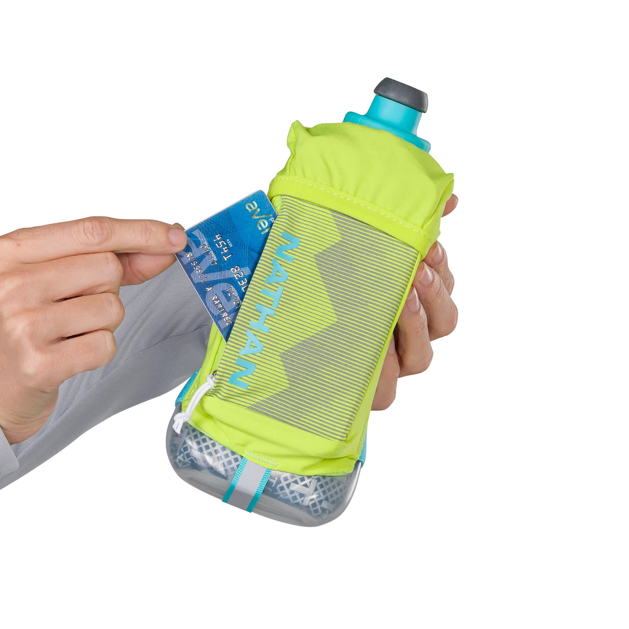 Nathan Quick Squeeze Plus Insulated 18oz Handheld Bottle