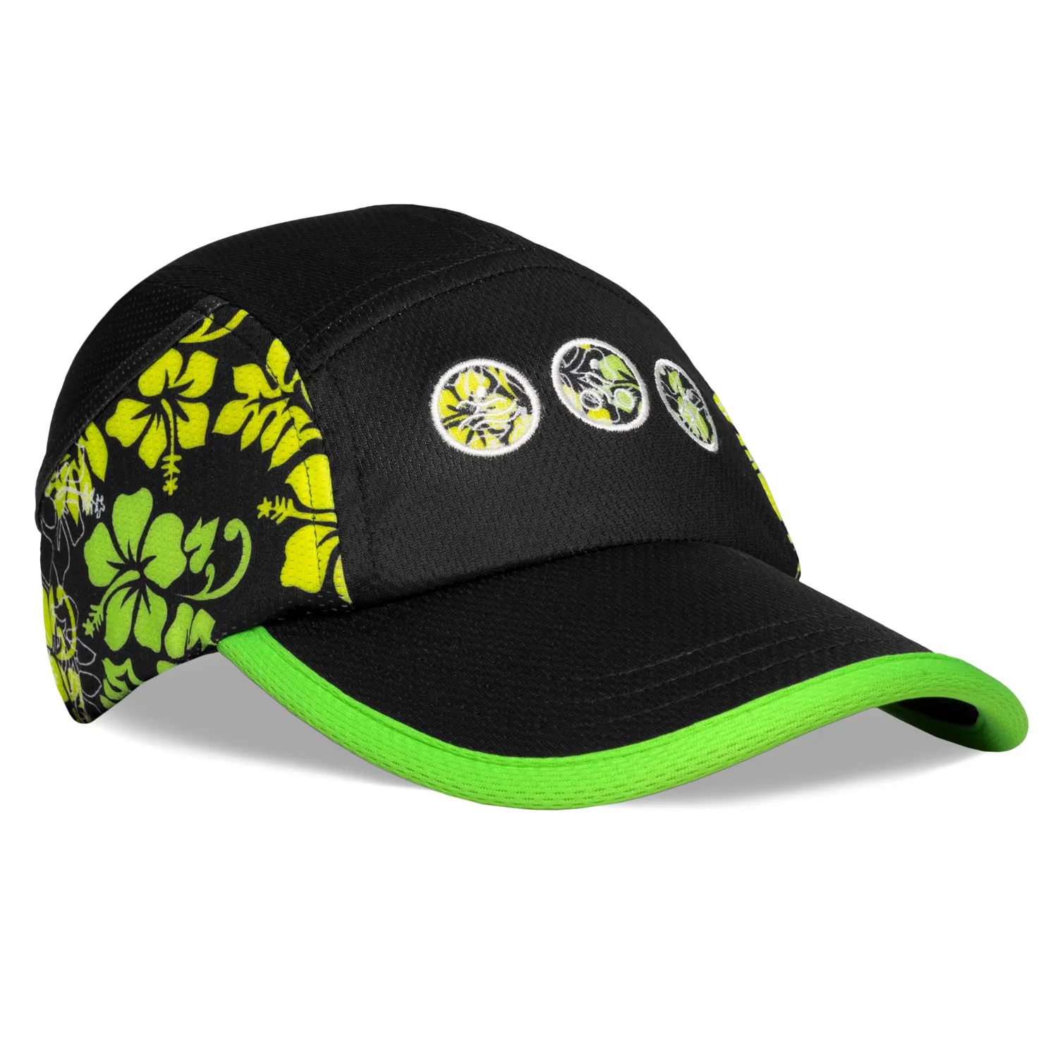 Neon Floral Triathlon Performance Ice Hat