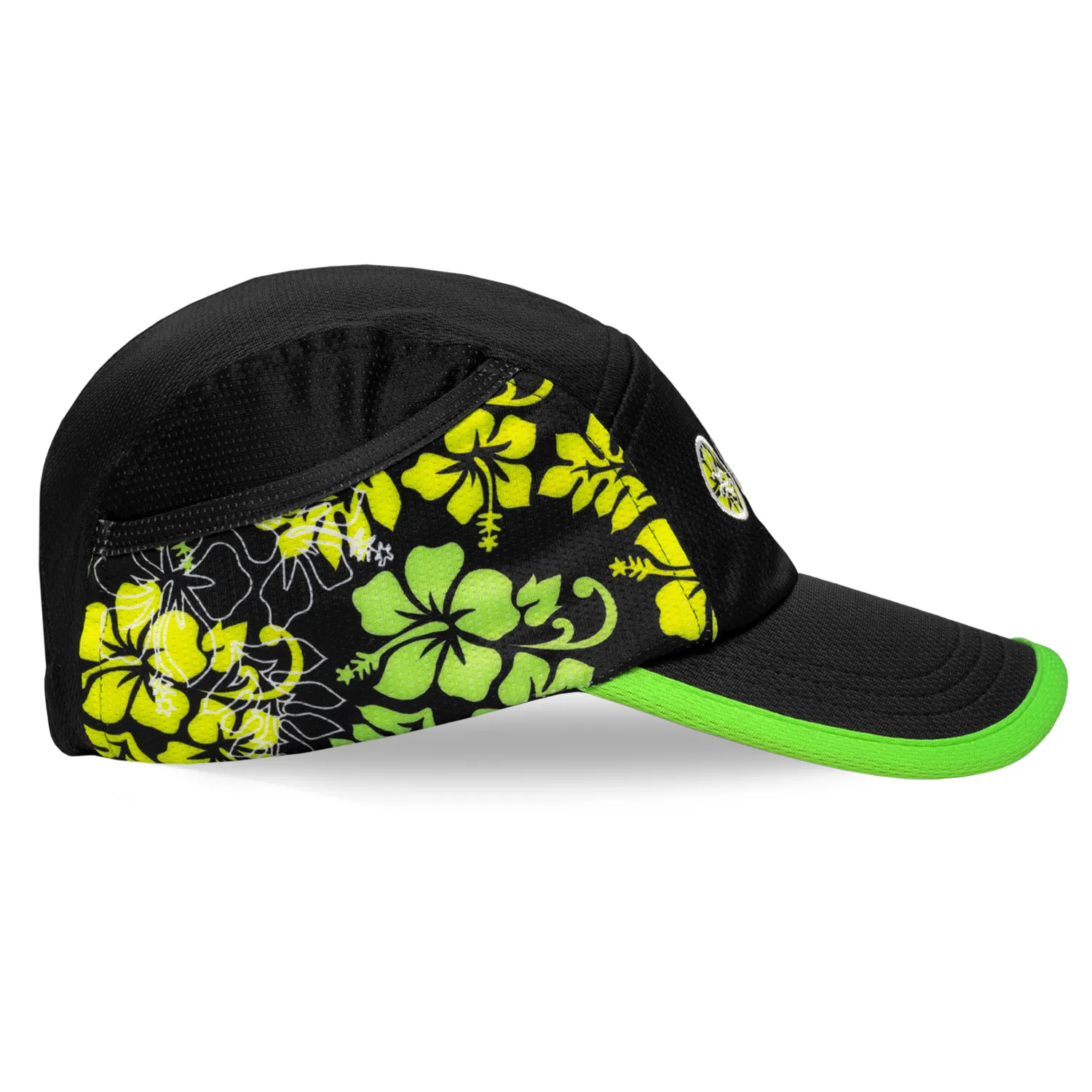 Neon Floral Triathlon Performance Ice Hat