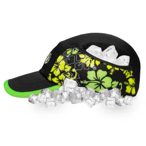 Neon Floral Triathlon Performance Ice Hat