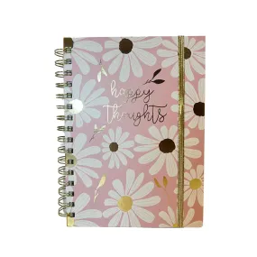 Pink Daisy Spiral Notebook