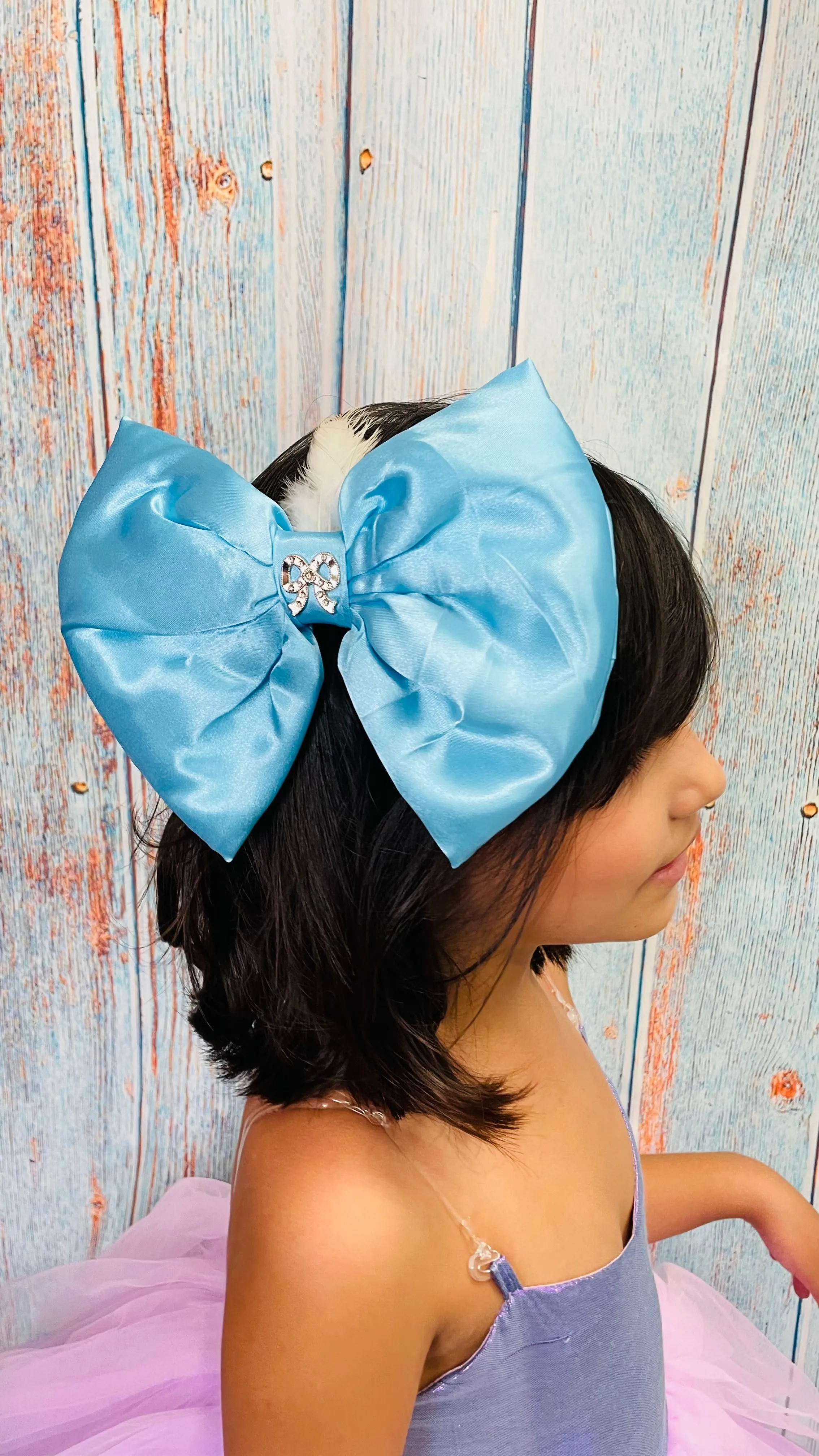 Princess Glam Feather Bow