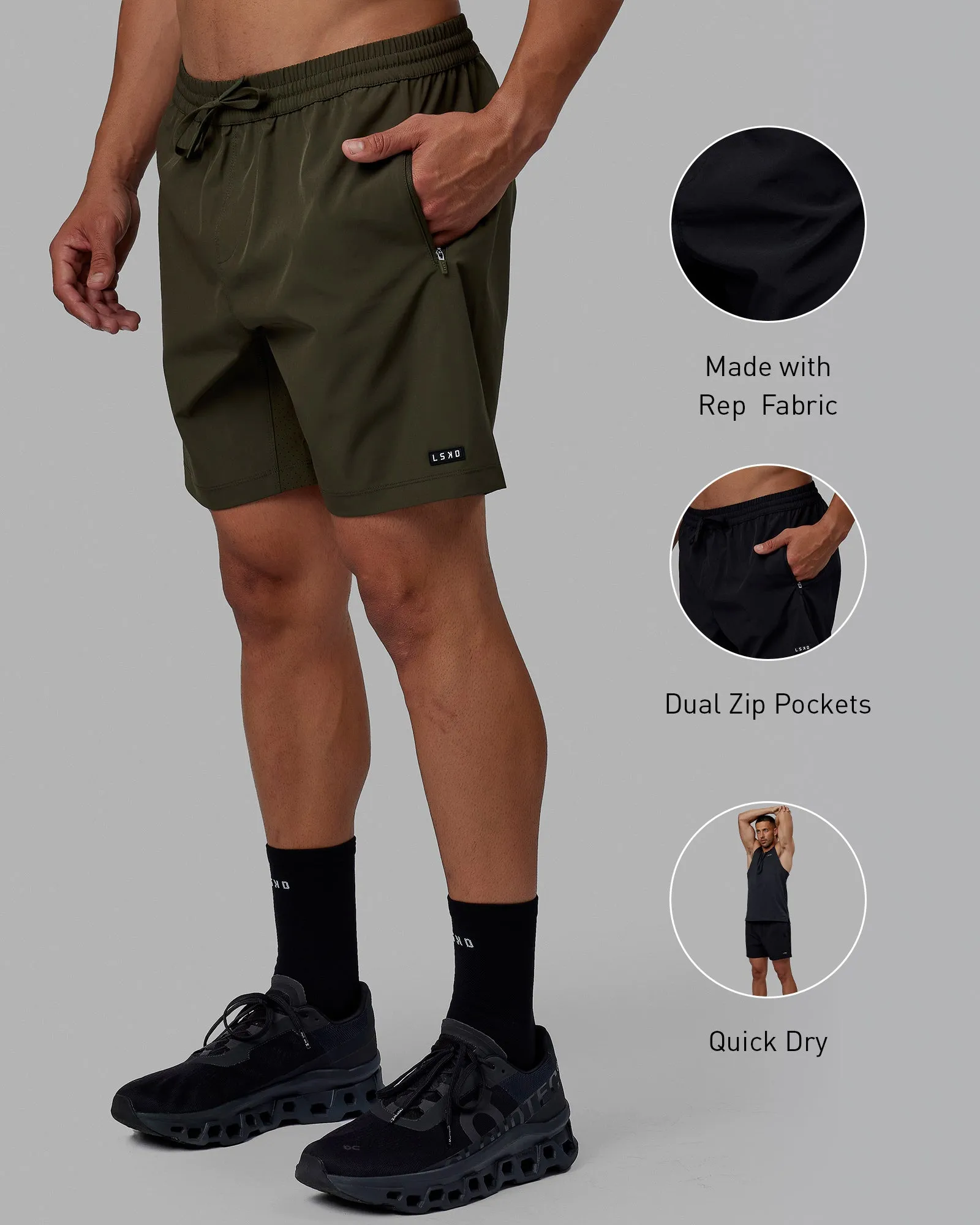 Rep 7" Performance Shorts - Forest Night