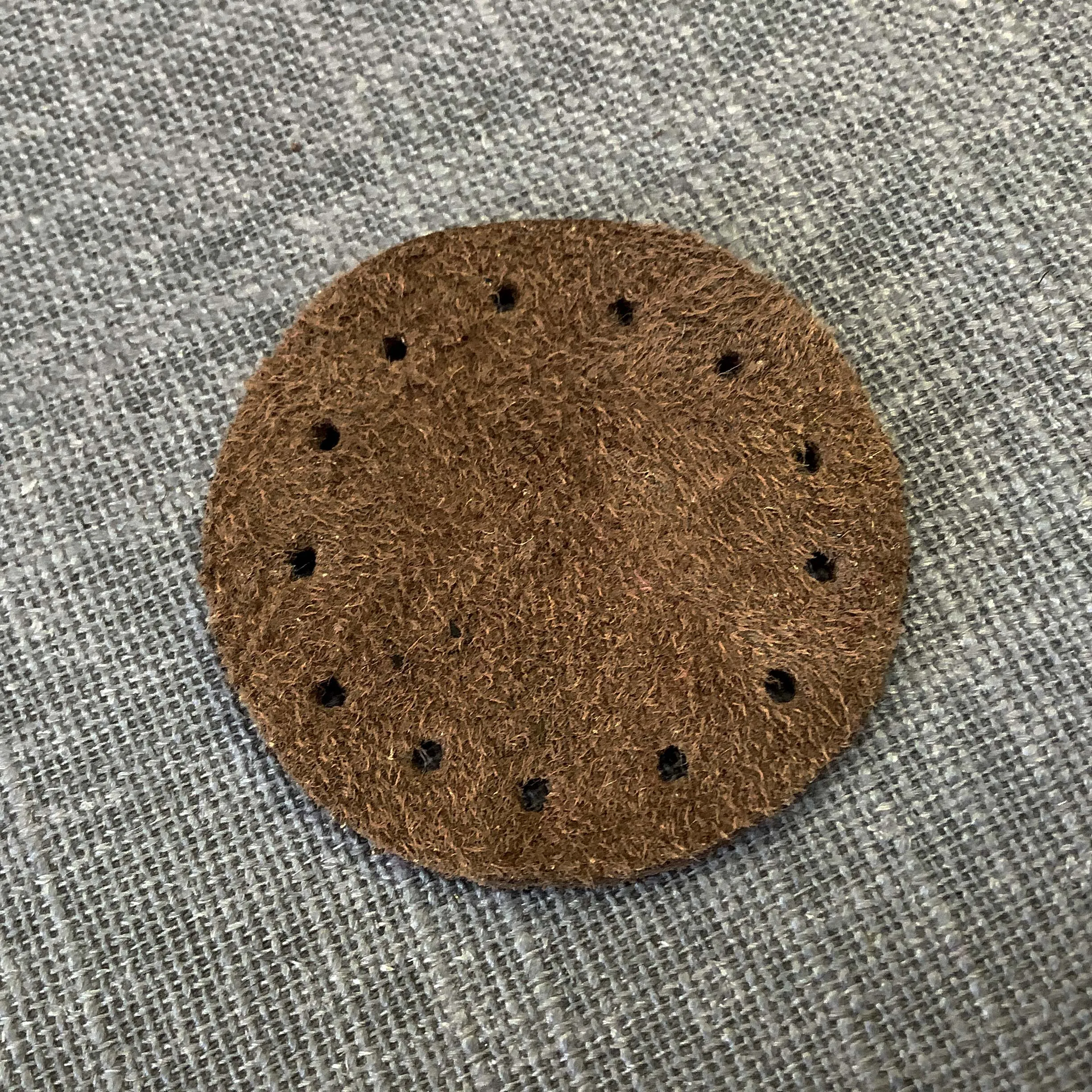 Round Patches Real Suede in many Colours