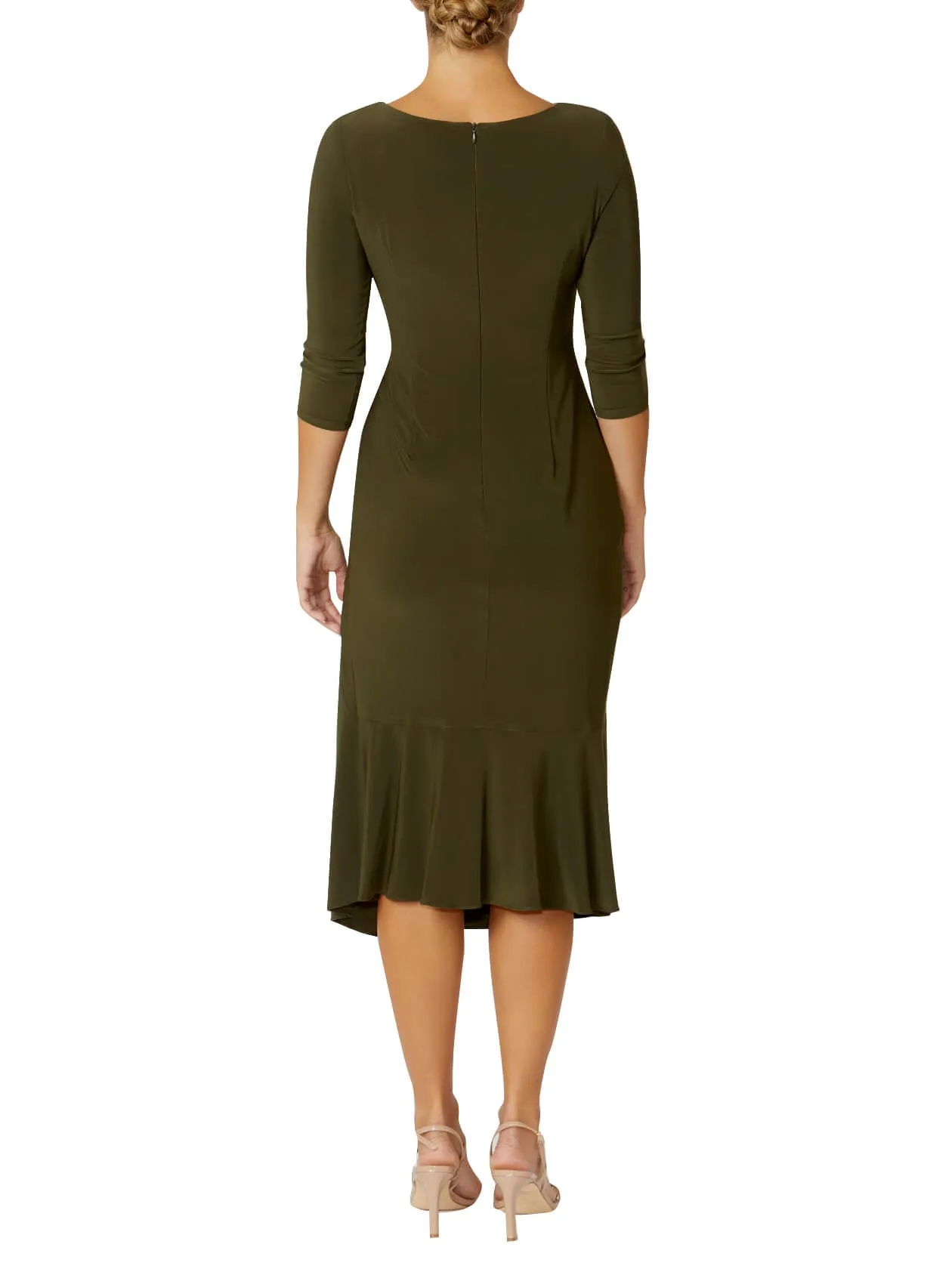 Savannah Olive Jersey Dress