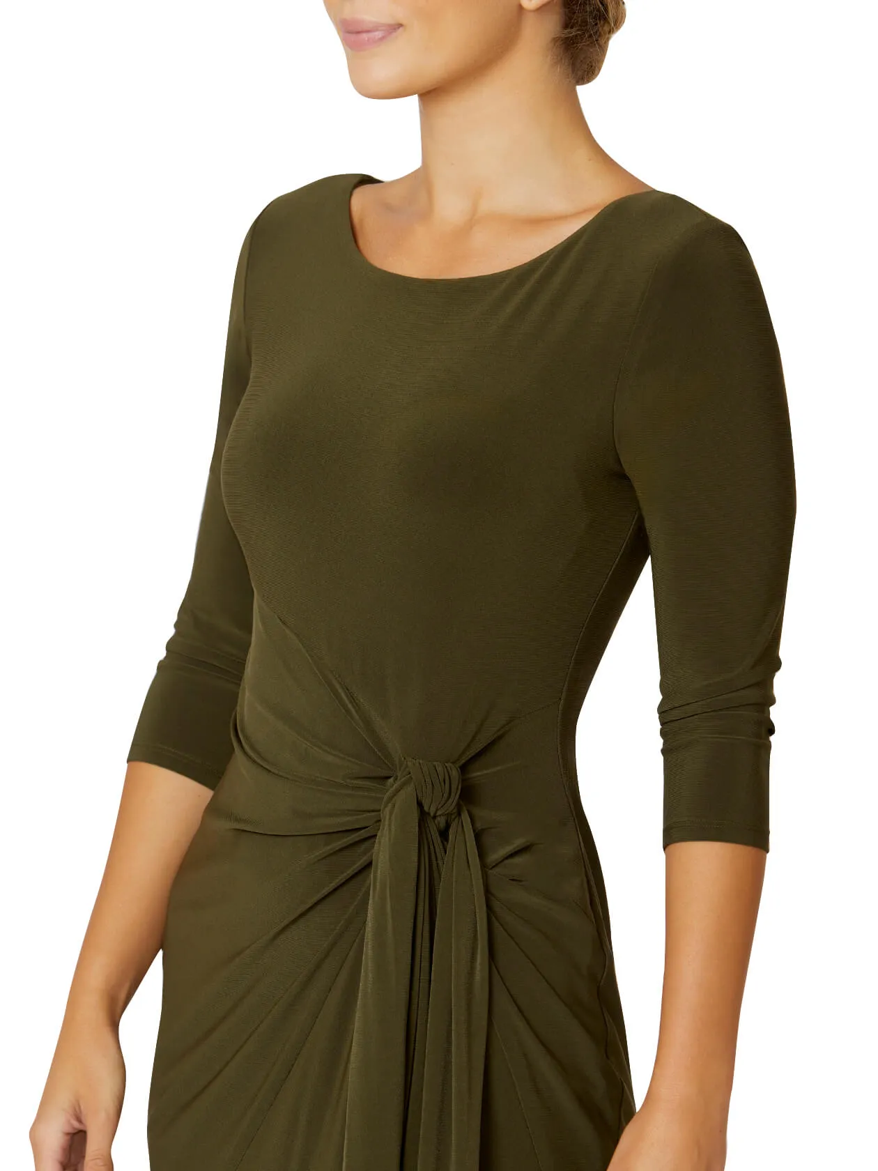 Savannah Olive Jersey Dress