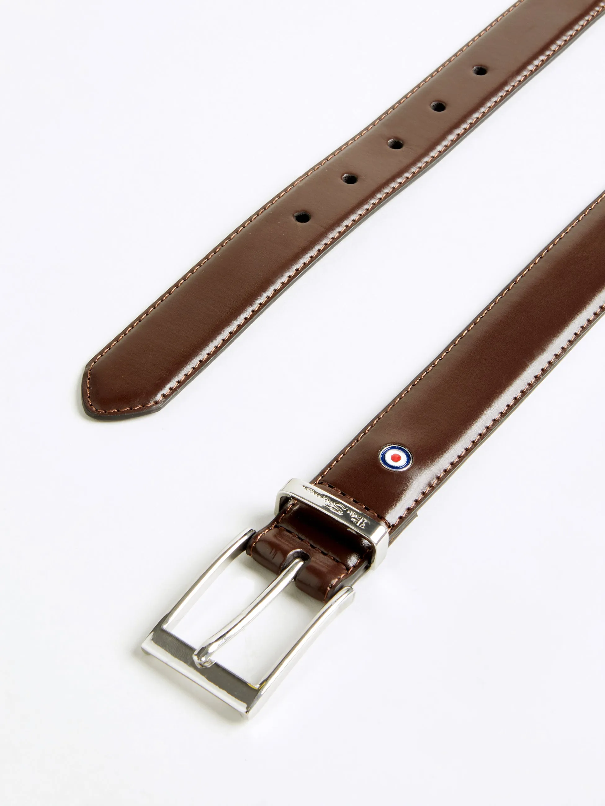 Scotty Leather Dress Belt - Brown