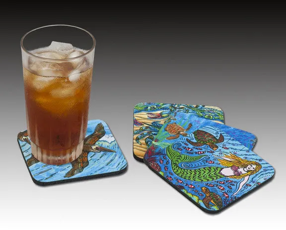 Sea Turtles One Color Coaster