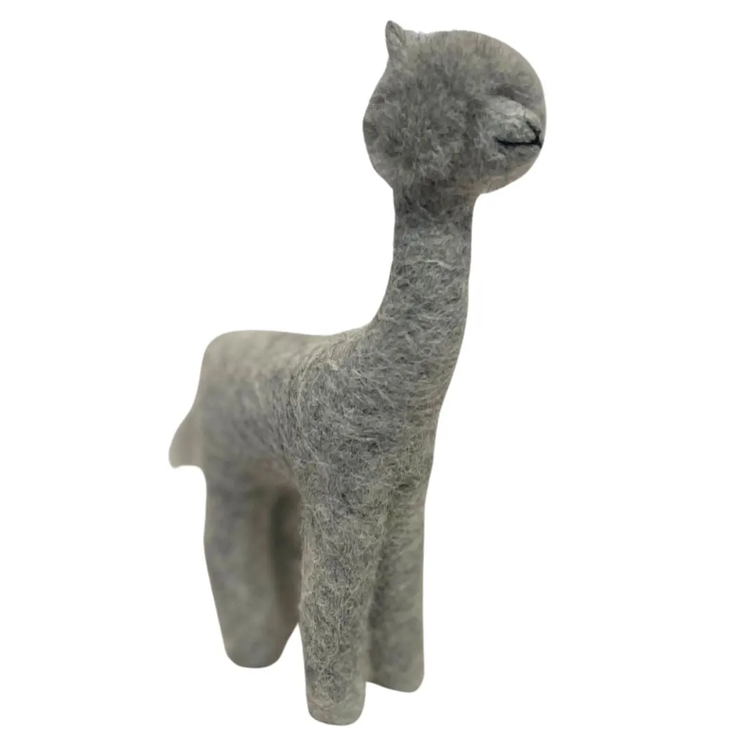 Shorn Alpaca Felt Ornament or Figurine